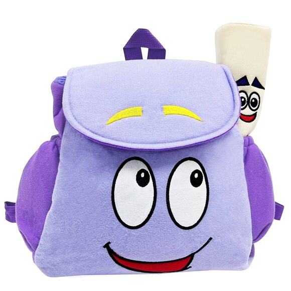 Dora Explorer Backpack, 9.5 Inches Explorer Backpack With Map, Plush Backpack - Picture 1 of 5